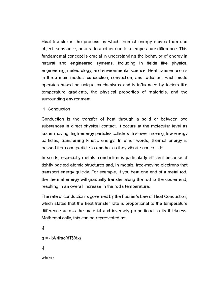 Understanding Heat Transfer Modes | PDF | Heat Transfer | Convection