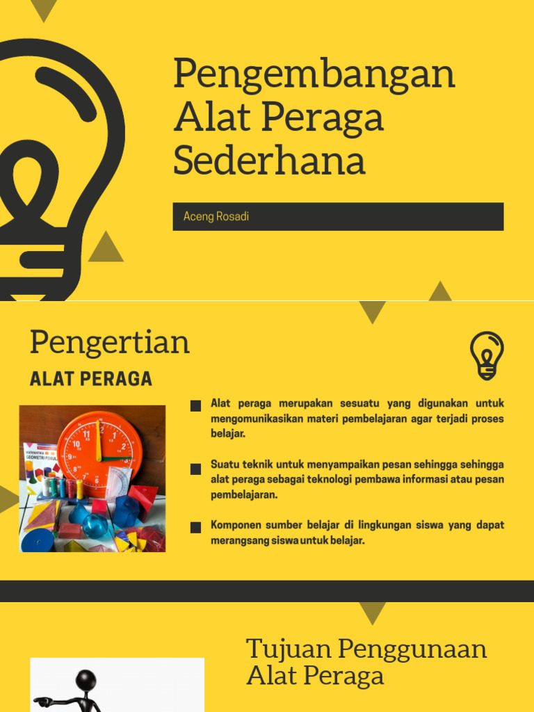 Contoh dan Desain Alat Peraga Sederhana | PDF