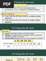 Nth Term Sequences Worksheet | PDF | Mathematics | Mathematical Analysis
