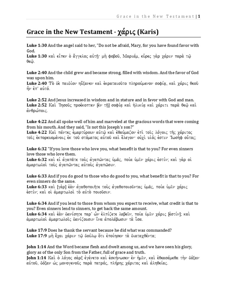 Understanding Grace in the New Testament | PDF | Epistle To The ...