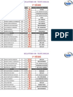 RELATÓRIO TESTE SELETIVO 1 Série 2012.1