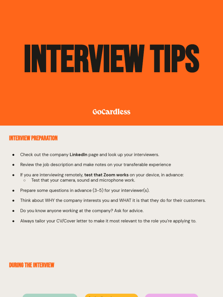 GC Candidate Interview Tips - Ext | PDF