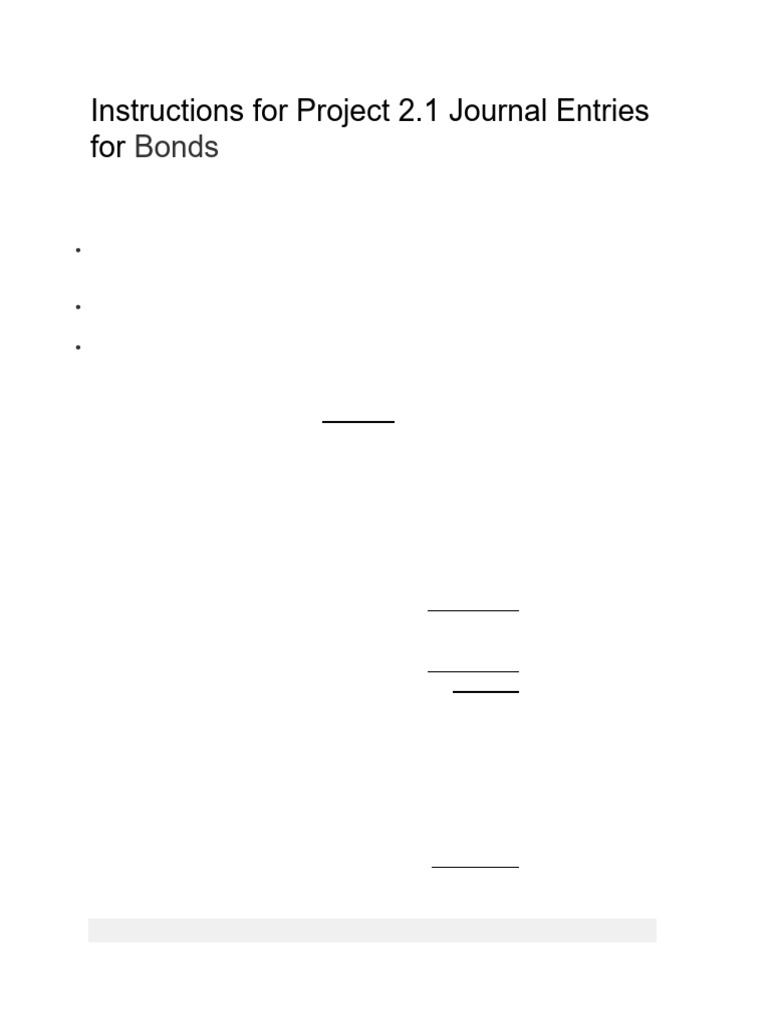 Journal Entries for Bonds | PDF | Bonds (Finance) | Equity (Finance)