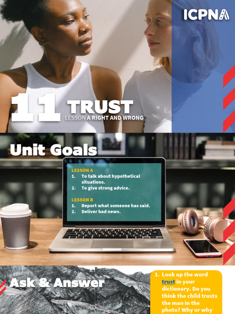 I04 - Unit 11 Trust - Lesson A - For Students | PDF | Sentence ...