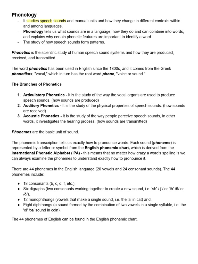 Understanding Phonology and Phonetics | PDF | Phonetics | Consonant