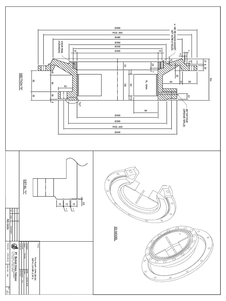 Takipump SPM 250-50 Detail Drawing | PDF