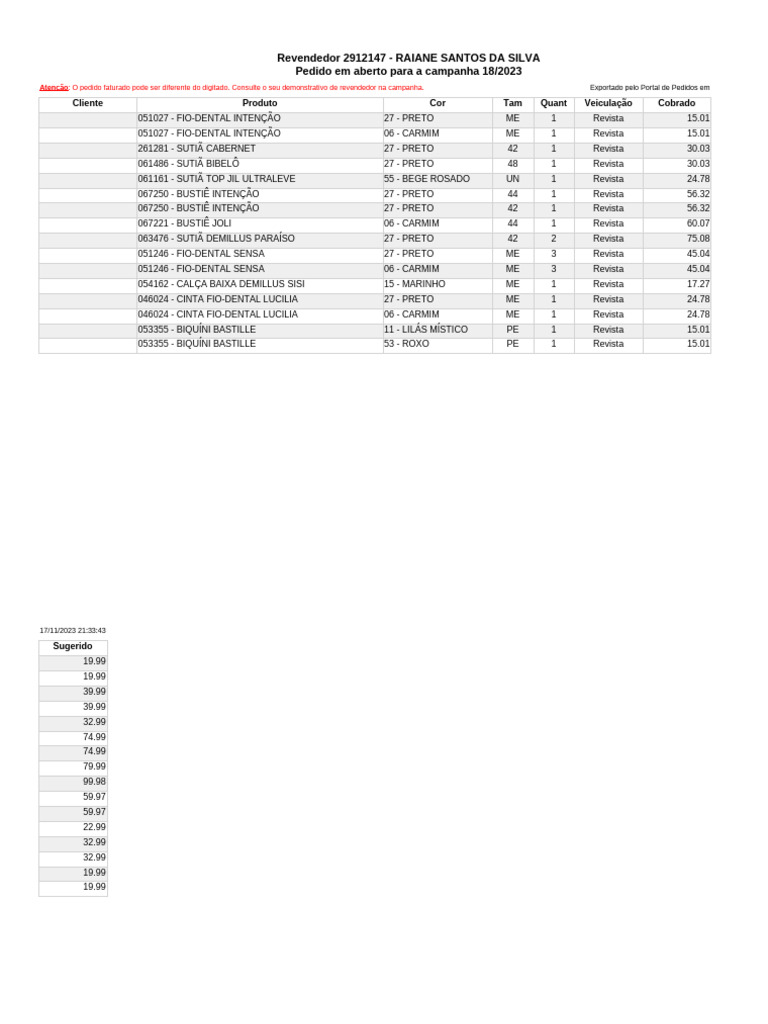 DeMillus PortalPedidos 2912147 202318 | PDF