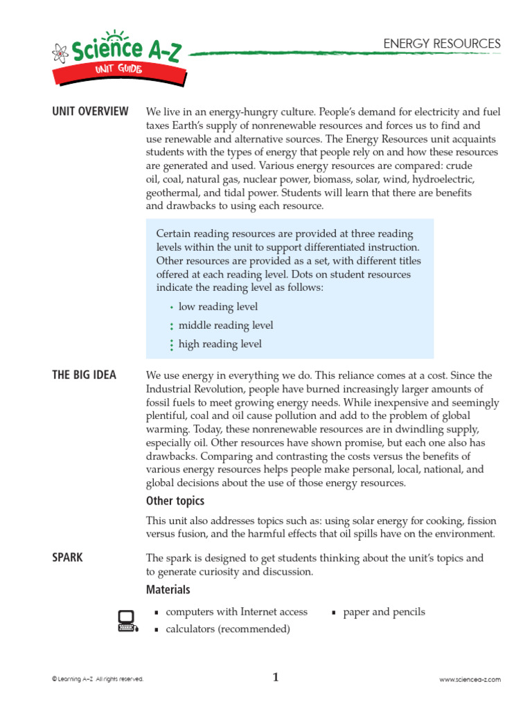 Energy Resources Unit Overview | PDF | Atoms | Atomic Nucleus