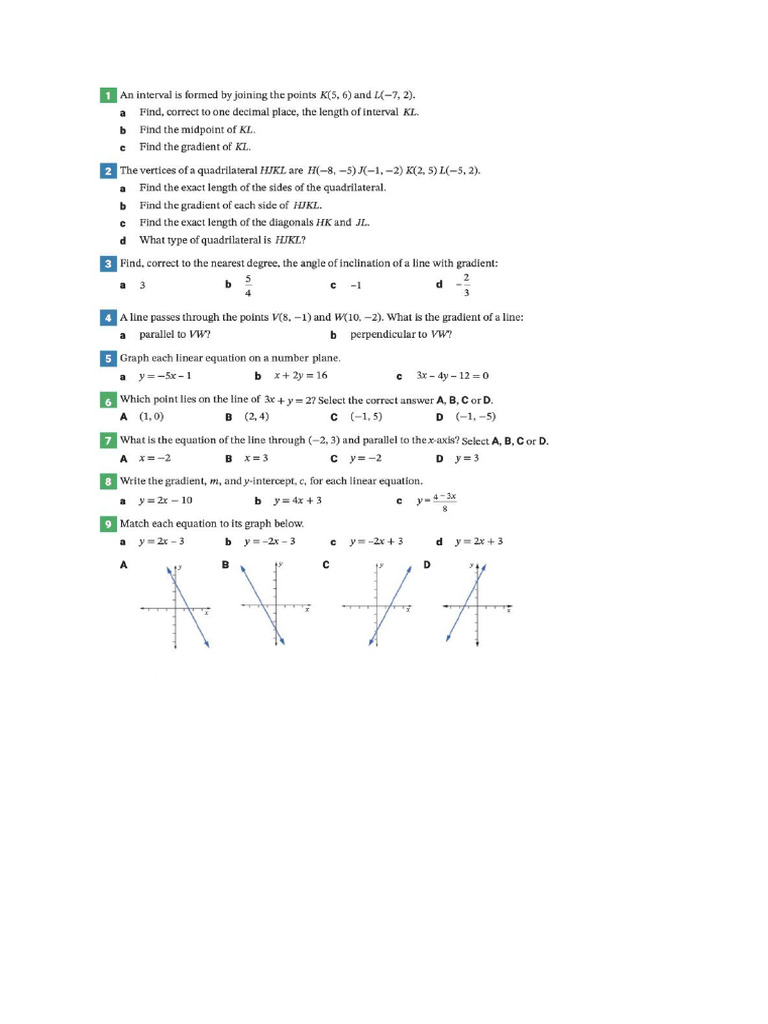 Linear and Trig | PDF