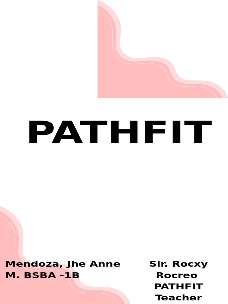 Pathfit Long Bondpaper | PDF | Physical Education | Foods