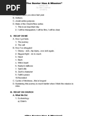 Sermon Notes