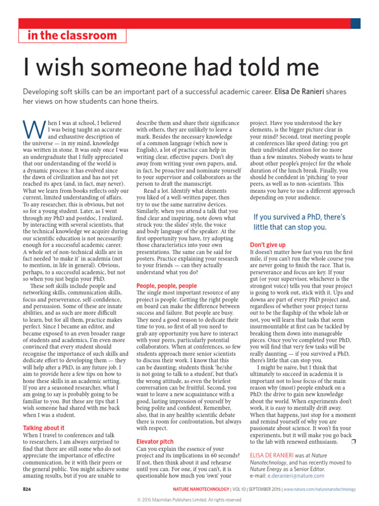 I Wish Someone Had Told Me PDF Knowledge Cognition