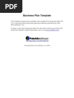 Business Plan Template