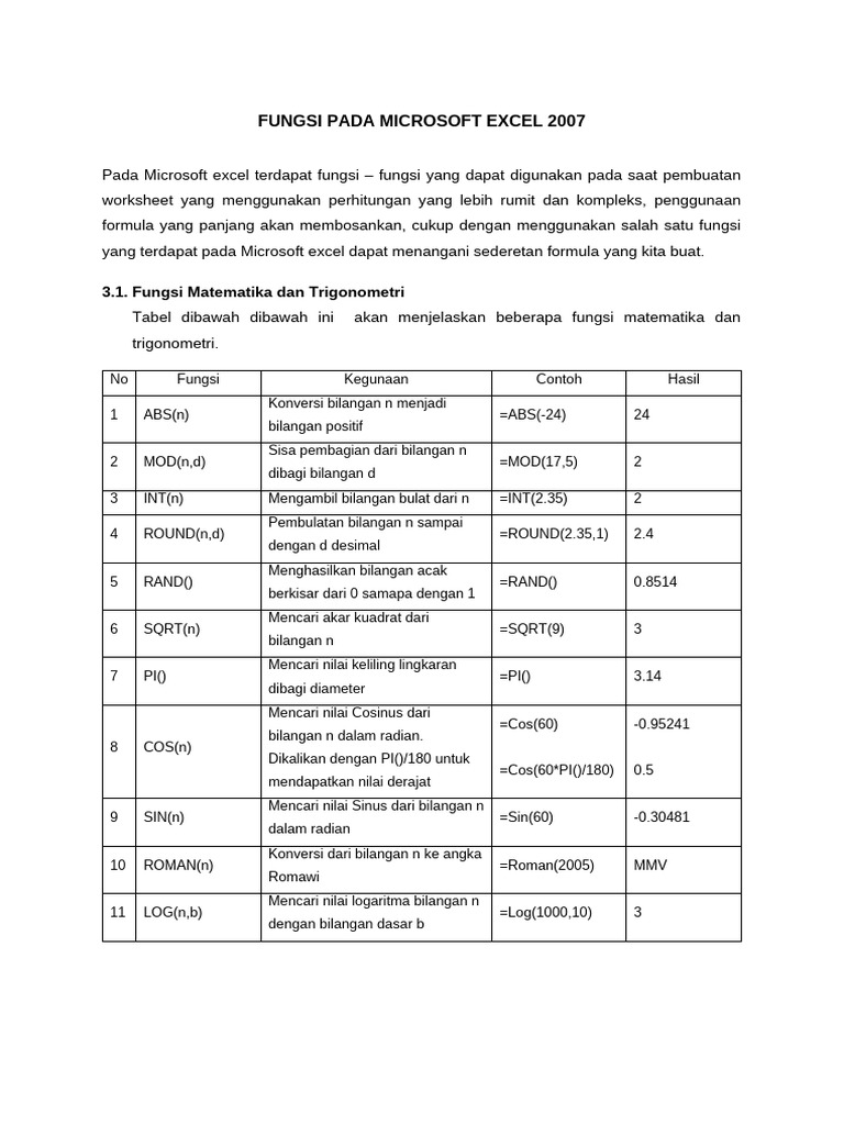 fungsi pictures pada microsoft excel