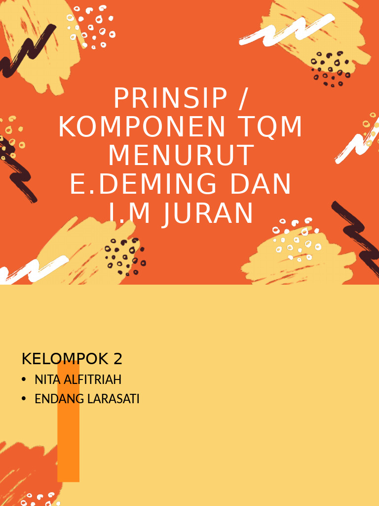 Prinsip TQM oleh Deming dan Juran | PDF