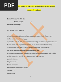 Test Bank - Becker's World of The Cell, 10th Edition by Jeff Hardin