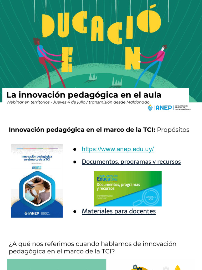 La Innovación en El Aula | PDF | Pensamiento | Aprendizaje