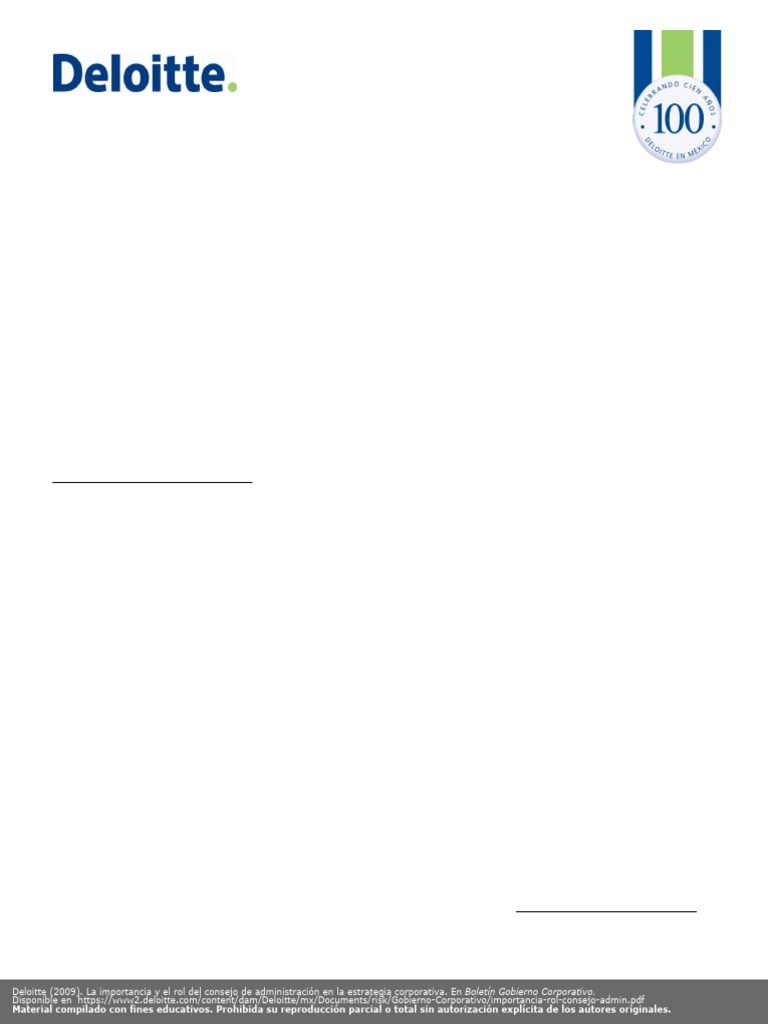 Rol del Consejo en Estrategia Corporativa | PDF | Business | Corporaciones