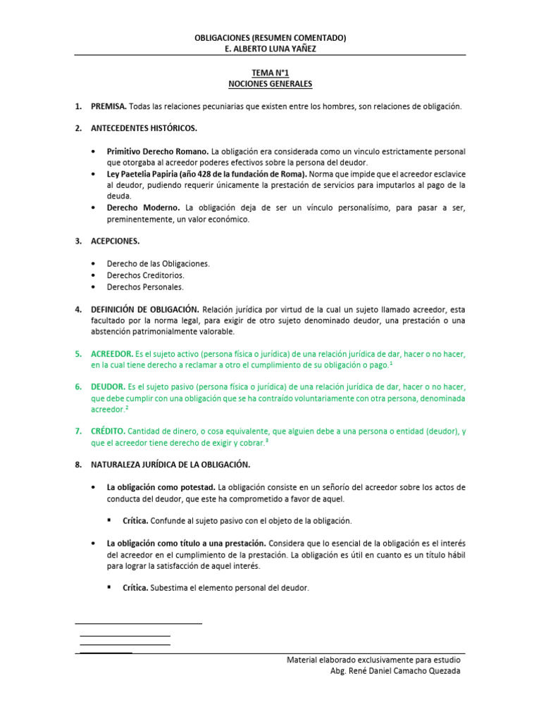 Naturaleza Jurídica de las Obligaciones | PDF | Pagos | Justicia
