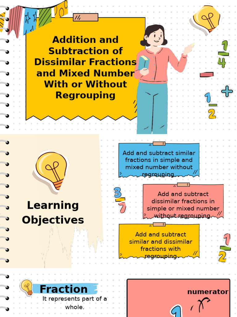 Adding & Subtracting Dissimilar Fractions | PDF | Mathematical Concepts ...