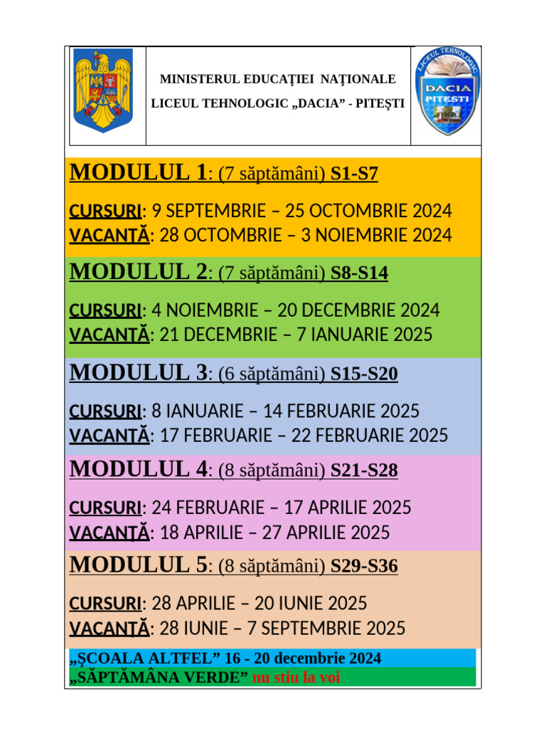 Module An Scolar 2024-2025 | PDF