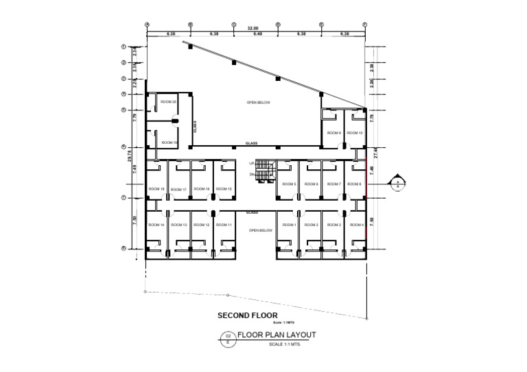 SECOND FLOOR PLAN ONLY Model | PDF | Technical Drawing | Drawing