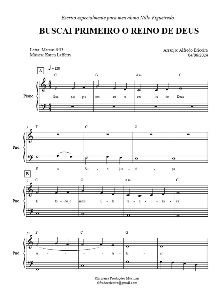 Buscai Primeiro o Reino de Deus | PDF