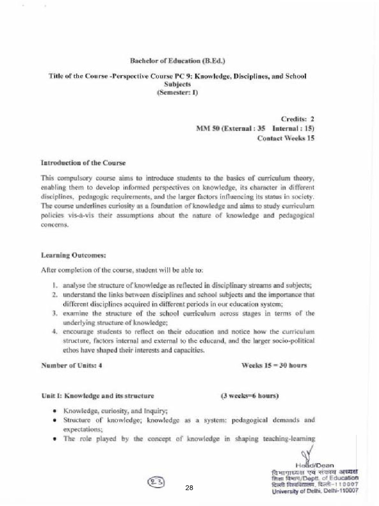 Understand Curriculum and Knowledge | PDF