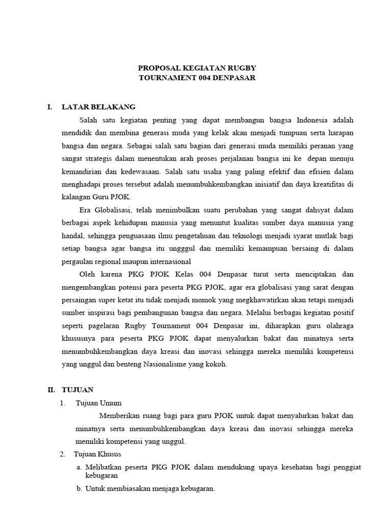 Lomba Rugby Tournament 004 Denpasar | PDF