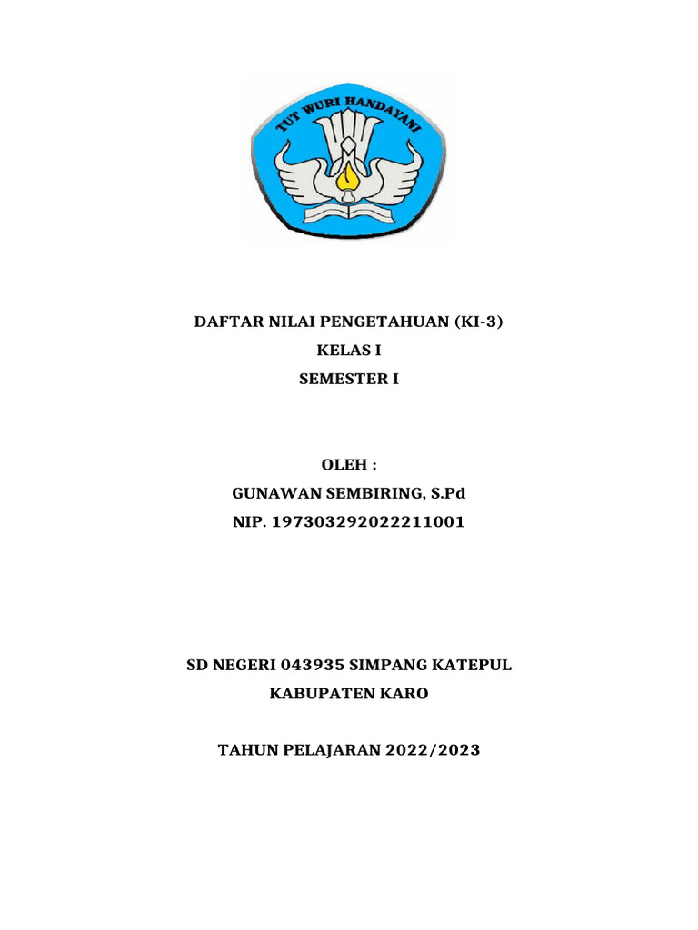Cover Daftar Nilai | PDF | Olahraga & Rekreasi | Kajian Bahasa Asing