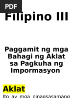 Mga Bahagi NG Libro | PDF