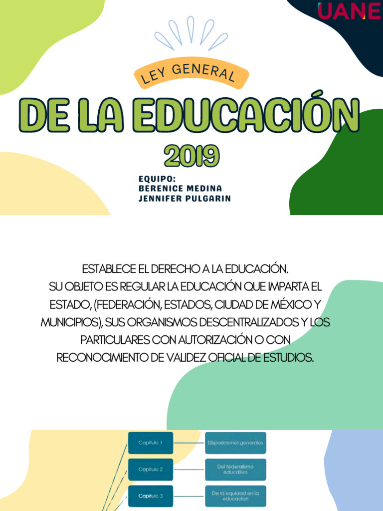 Ley General de La Educación 2019 - 20240706 - 125849 - 0000 | PDF ...