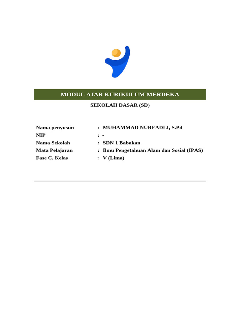 Cover Modul Ajar Kurikulum Merdeka | PDF