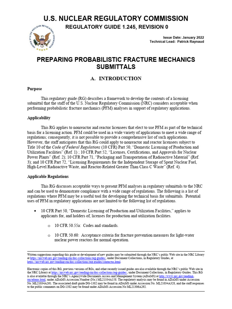 Probabilistic Fracture Mechanics Guide | PDF | Sensitivity Analysis ...