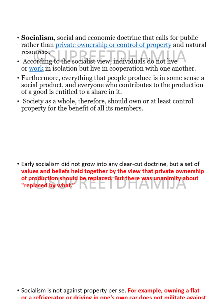 Understanding Socialism: Key Concepts | PDF | Socialism | Syndicalism