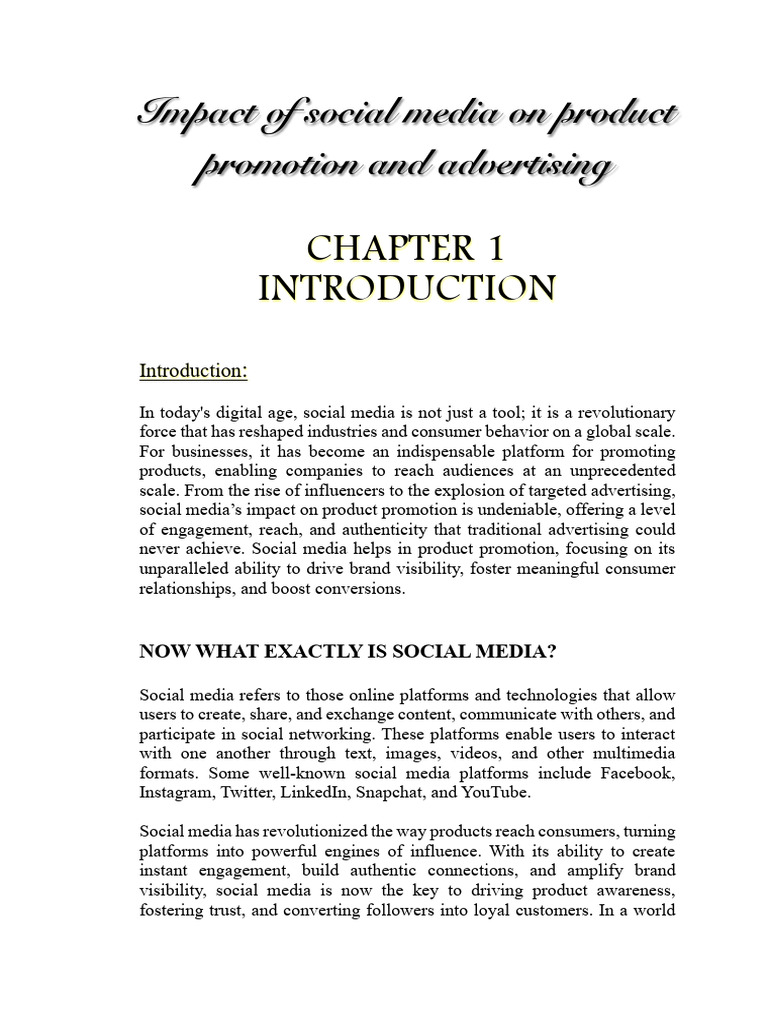 Chapter 1 | PDF | Popular Culture & Media Studies | Social Media