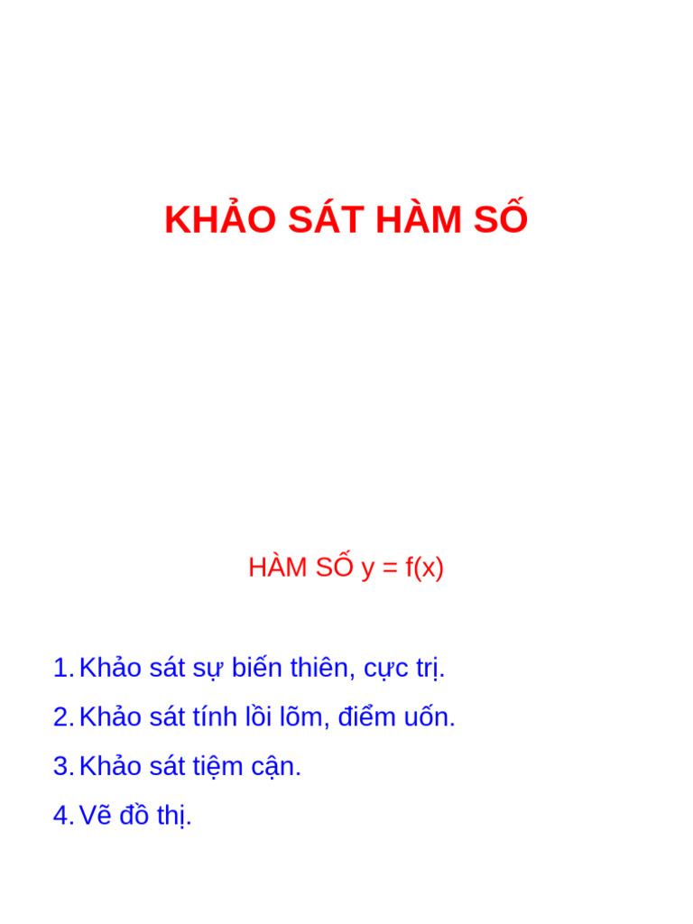 6. Khảo sát hàm số | PDF