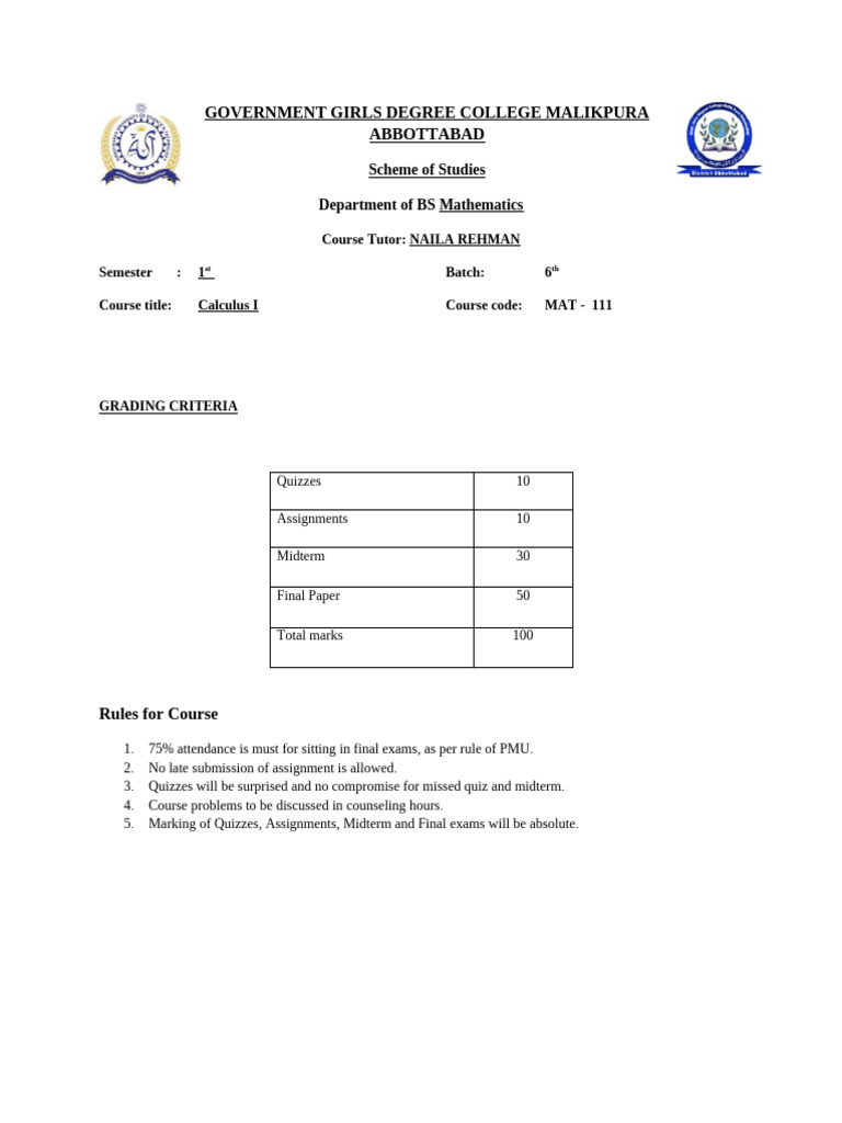 Calculus I SOS | PDF | Equations | Function (Mathematics)