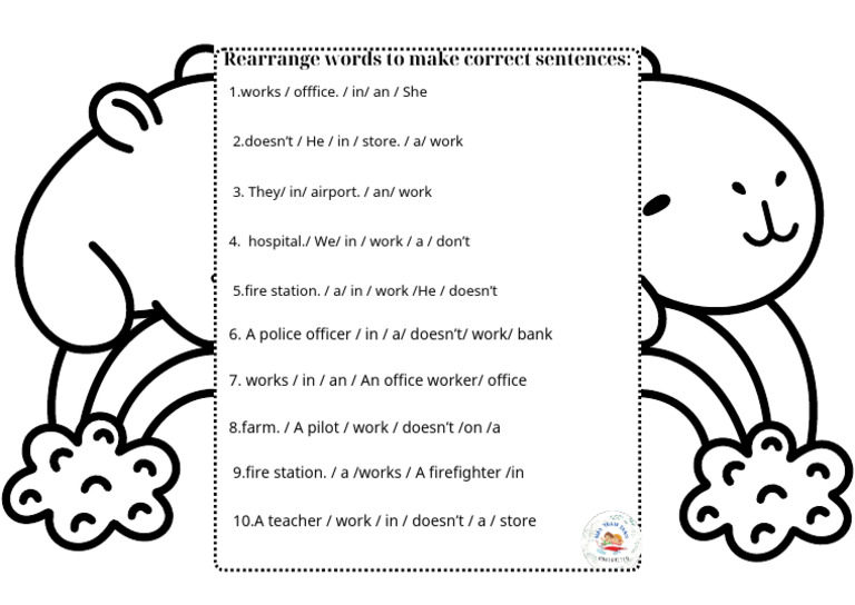 Sentence Rearrangement Exercises | PDF | Language Arts & Discipline