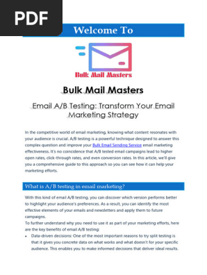 Email AB Testing Transform Your Email Marketing Strategy