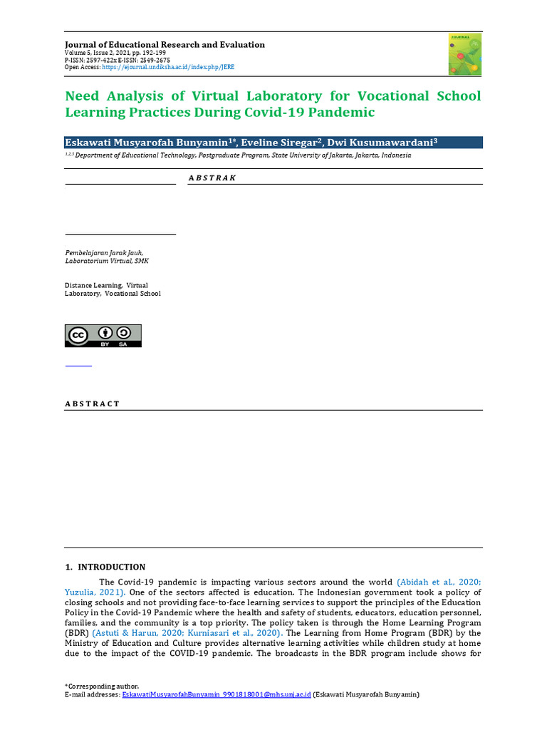 Analysis of Development Needs Virtual Laboratory F | PDF | Needs ...