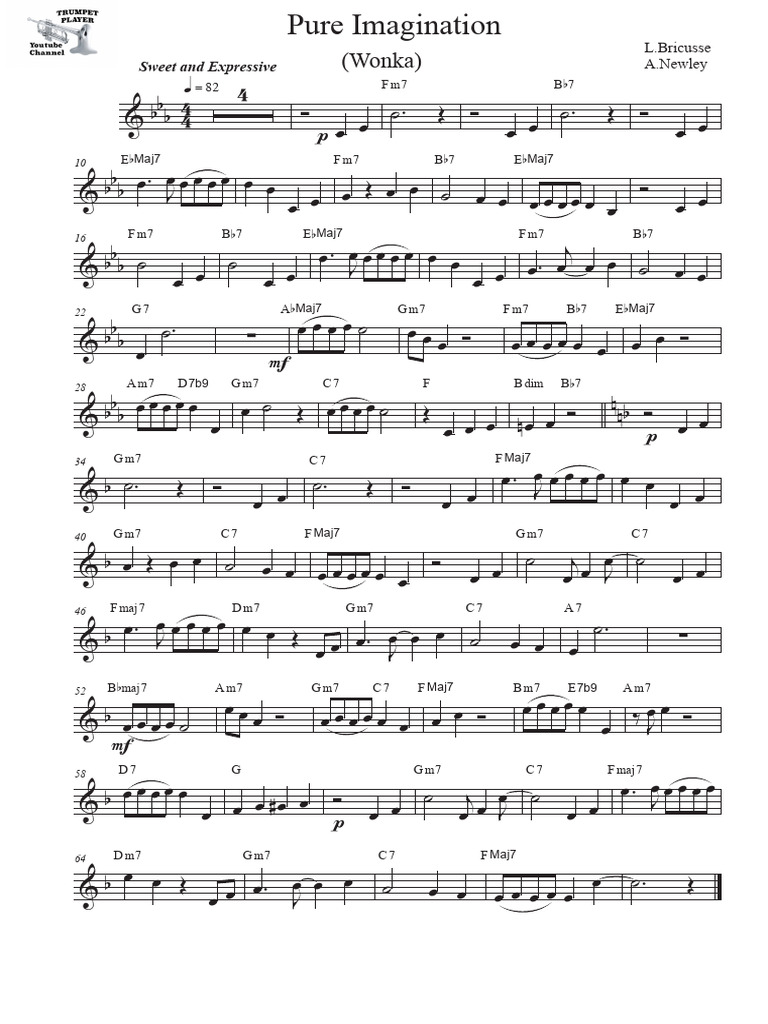 Pure Imagination Trumpet Sheet Music | PDF