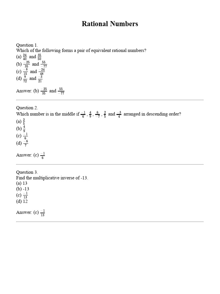 Rational - Numbers 2 | PDF | Rational Number | Numbers
