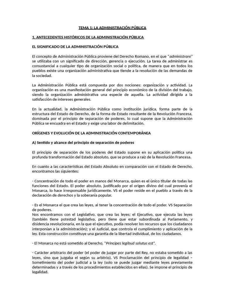 Tema 1 admin pdf administraci n p blica estado pol tica 