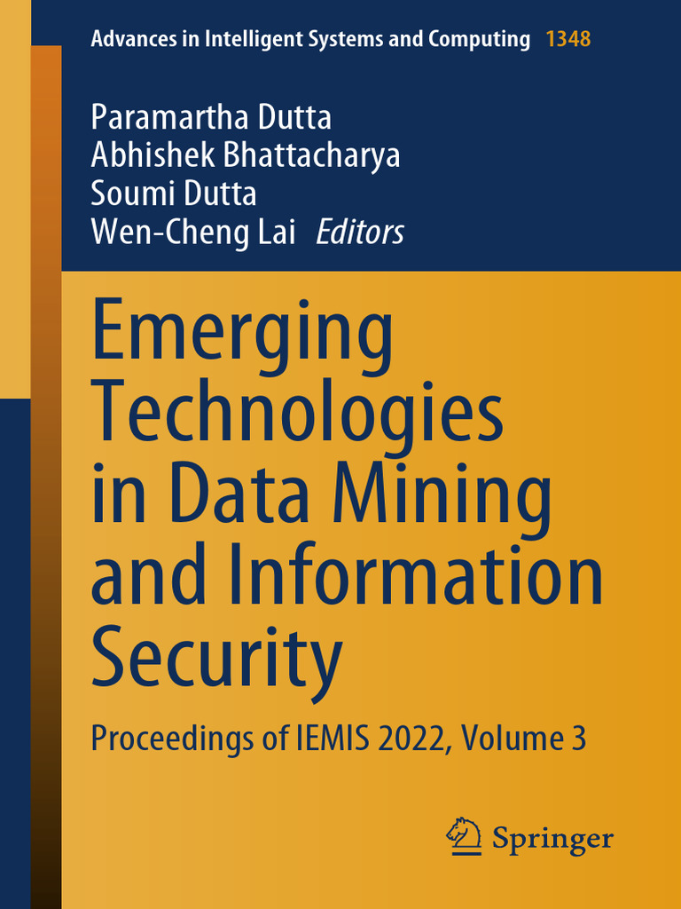 Emerging Technologies in Data Mining and Information Security | PDF | Computer Security | Security
