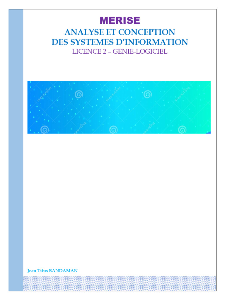 Introduction à la méthode MERISE | PDF | Informatique | Informatique