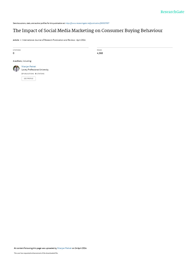 Social Media's Impact on Buying Behavior | PDF | Social Media | Popular ...