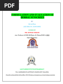 B Pharmacy 8th Sem Project