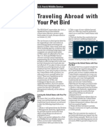 Traveling Abroad With Your Pet Bird: U.S. Fish & Wildlife Service