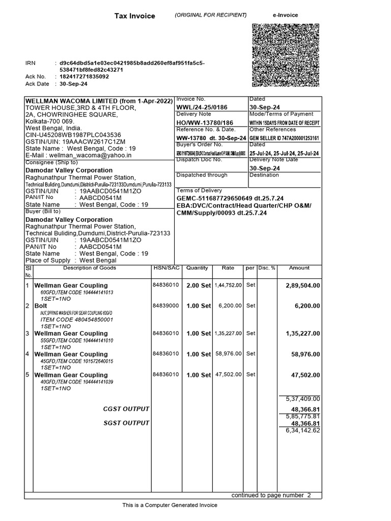 Ta Invoice: IIT o 6 6 e | PDF